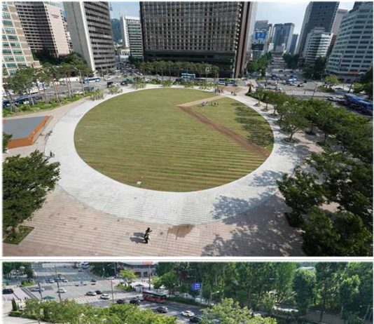 서울광장 새 단장 70일… 숲과 정원 더한 ‘녹색 시민 휴식공간’ 역할 톡톡
