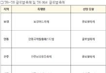방한 관광 3천만 명 조기 달성의 핵심 콘텐츠, ‘글로벌축제’ 신규 선정
