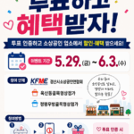 투표하고 할인받자! 경산시 소상공인, 투표 참여 인증 이벤트 실시
